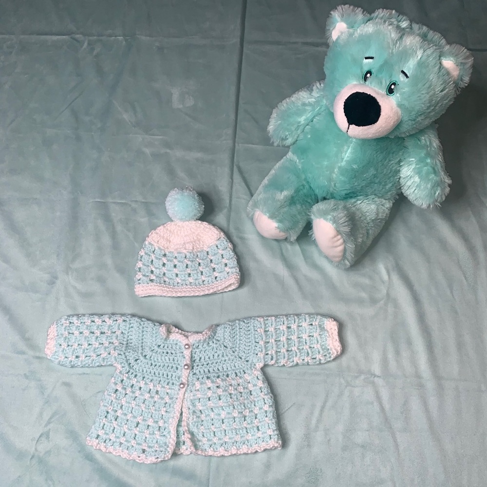 Crochet Sweater New Born Baby